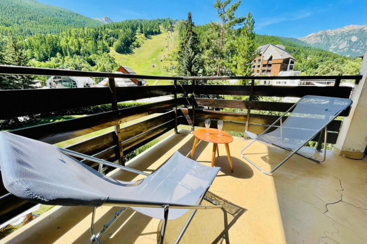 Serre-Chevalierstudio Terrace Next To Ski Slopes Saint-Chaffrey Exteriör bild